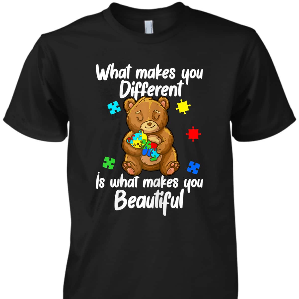 Womens Cute Baby And Mama Bear Puzzle Child Autism Awareness T-Shirt Womens Cute Baby And Mama Bear Puzzle Child Autism Awareness T-Shirt