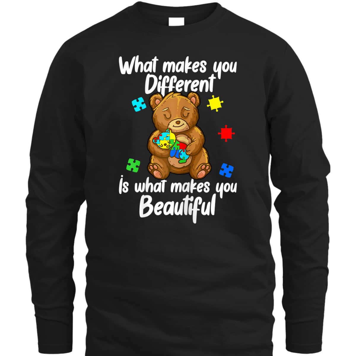 Womens Cute Baby And Mama Bear Puzzle Child Autism Awareness T-Shirt Womens Cute Baby And Mama Bear Puzzle Child Autism Awareness T-Shirt