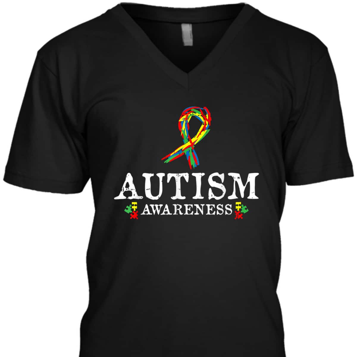 Puzzle Piece Ribbon Autism Awareness Gifts For Adults T-Shirt