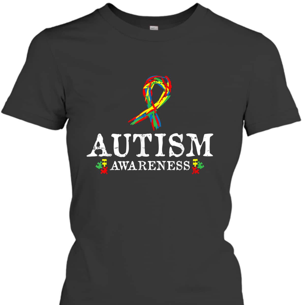 Puzzle Piece Ribbon Autism Awareness Gifts For Adults T-Shirt Puzzle Piece Ribbon Autism Awareness Gifts For Adults T-Shirt