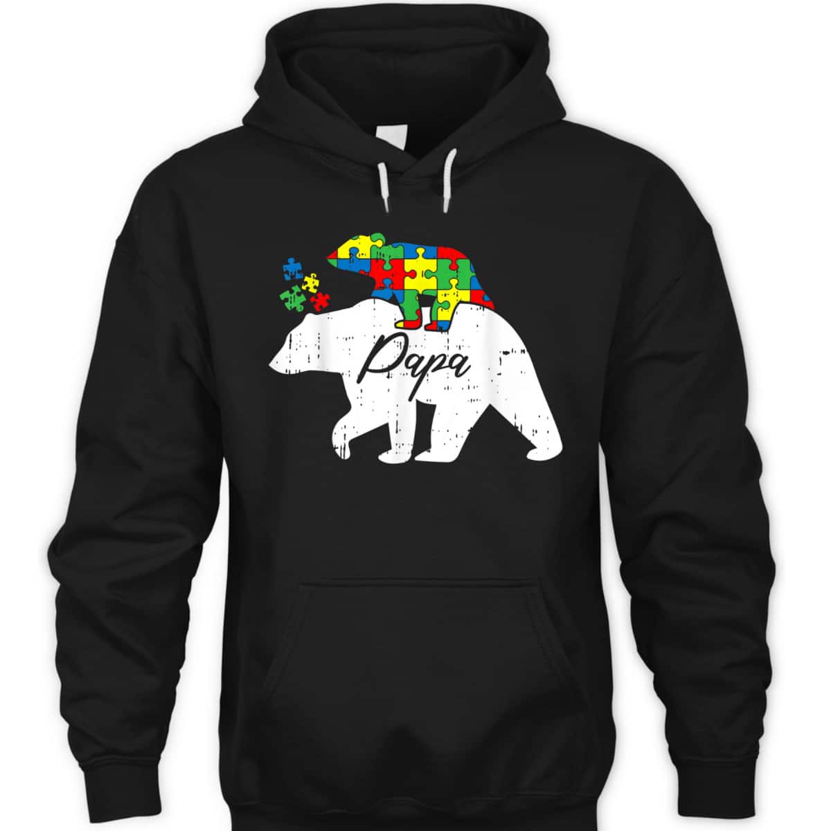 Mens Papa Bear Autism Awareness Cute Puzzle Piece Dad Father T-Shirt Mens Papa Bear Autism Awareness Cute Puzzle Piece Dad Father T-Shirt
