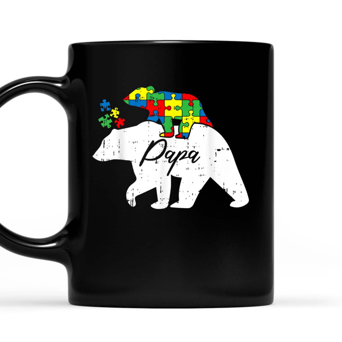 Mens Papa Bear Autism Awareness Cute Puzzle Piece Dad Father T-Shirt Mens Papa Bear Autism Awareness Cute Puzzle Piece Dad Father T-Shirt