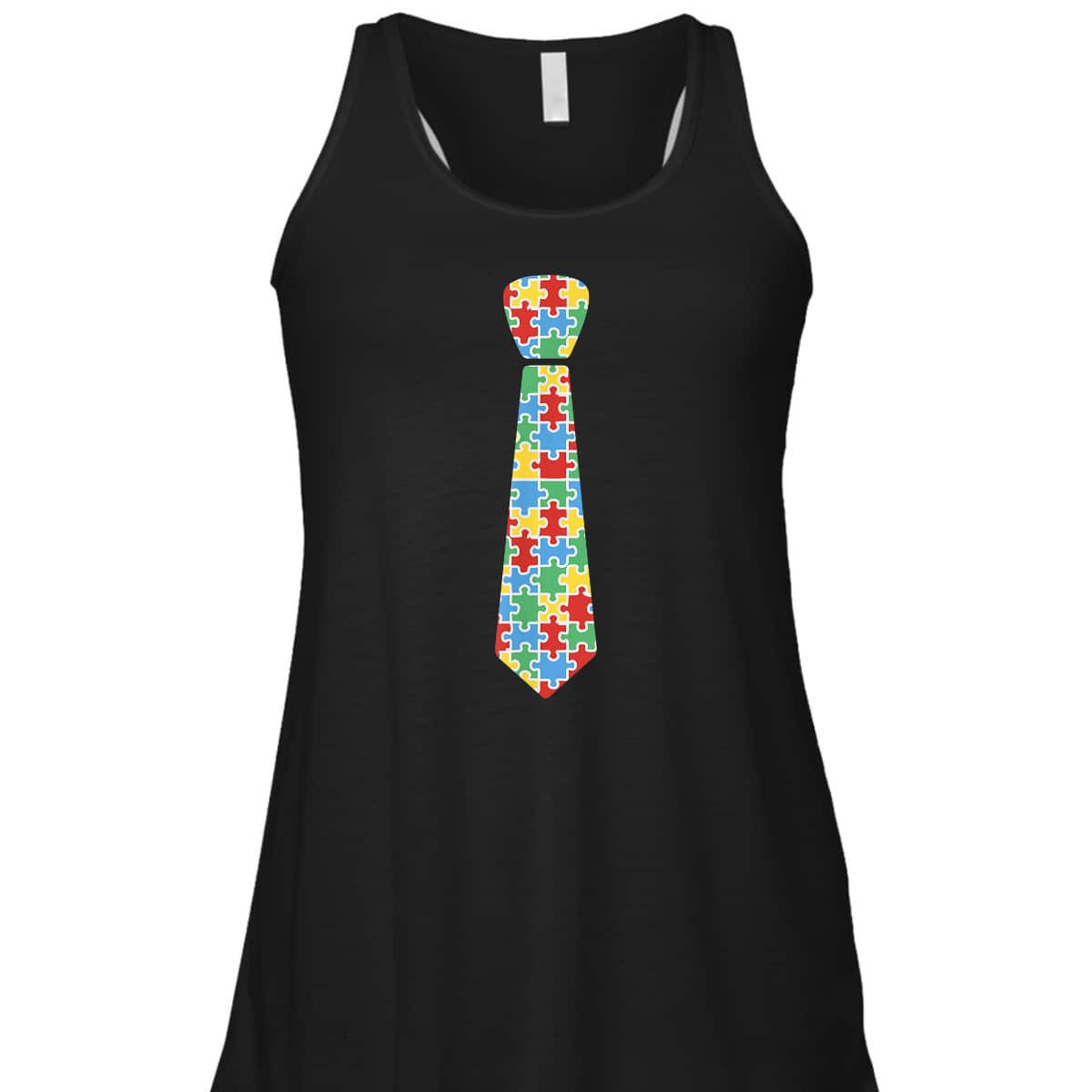Autism Awareness Puzzle Necktie Ribbon Autistic Boys T-Shirt Autism Awareness Puzzle Necktie Ribbon Autistic Boys T-Shirt