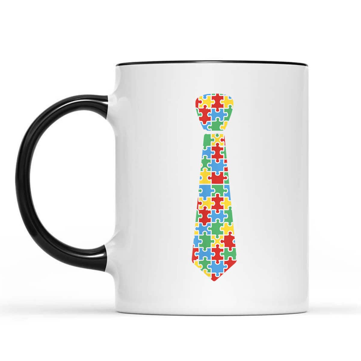 Autism Awareness Puzzle Necktie Ribbon Autistic Boys T-Shirt