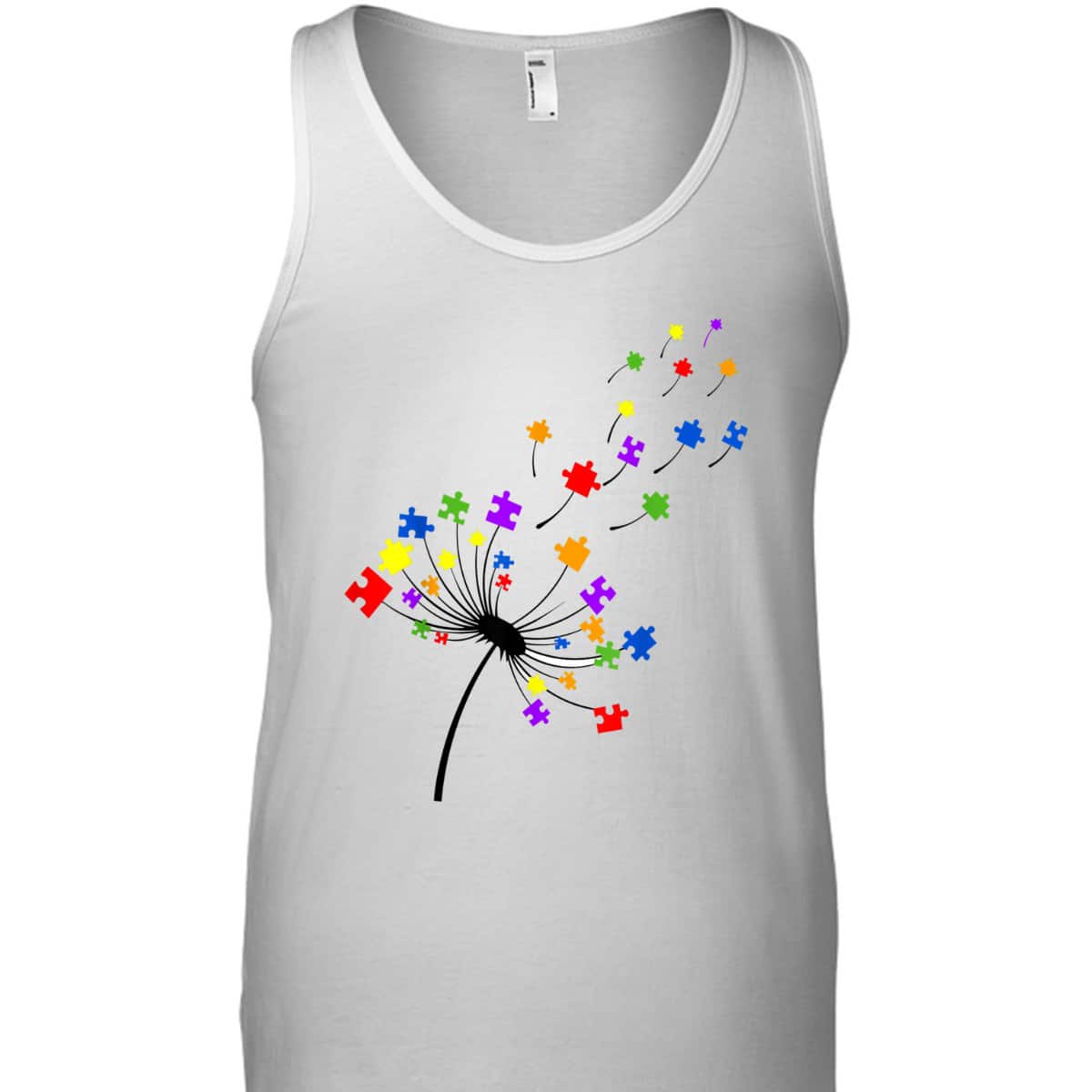 Dandelion Puzzle Piece Autism Awareness Flower Boys Girls T-Shirt Dandelion Puzzle Piece Autism Awareness Flower Boys Girls T-Shirt