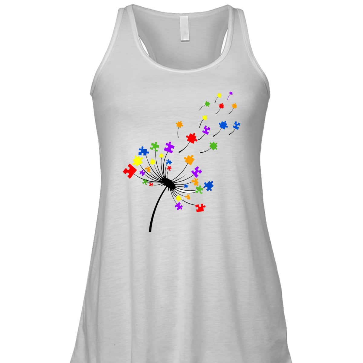 Dandelion Puzzle Piece Autism Awareness Flower Boys Girls T-Shirt Dandelion Puzzle Piece Autism Awareness Flower Boys Girls T-Shirt