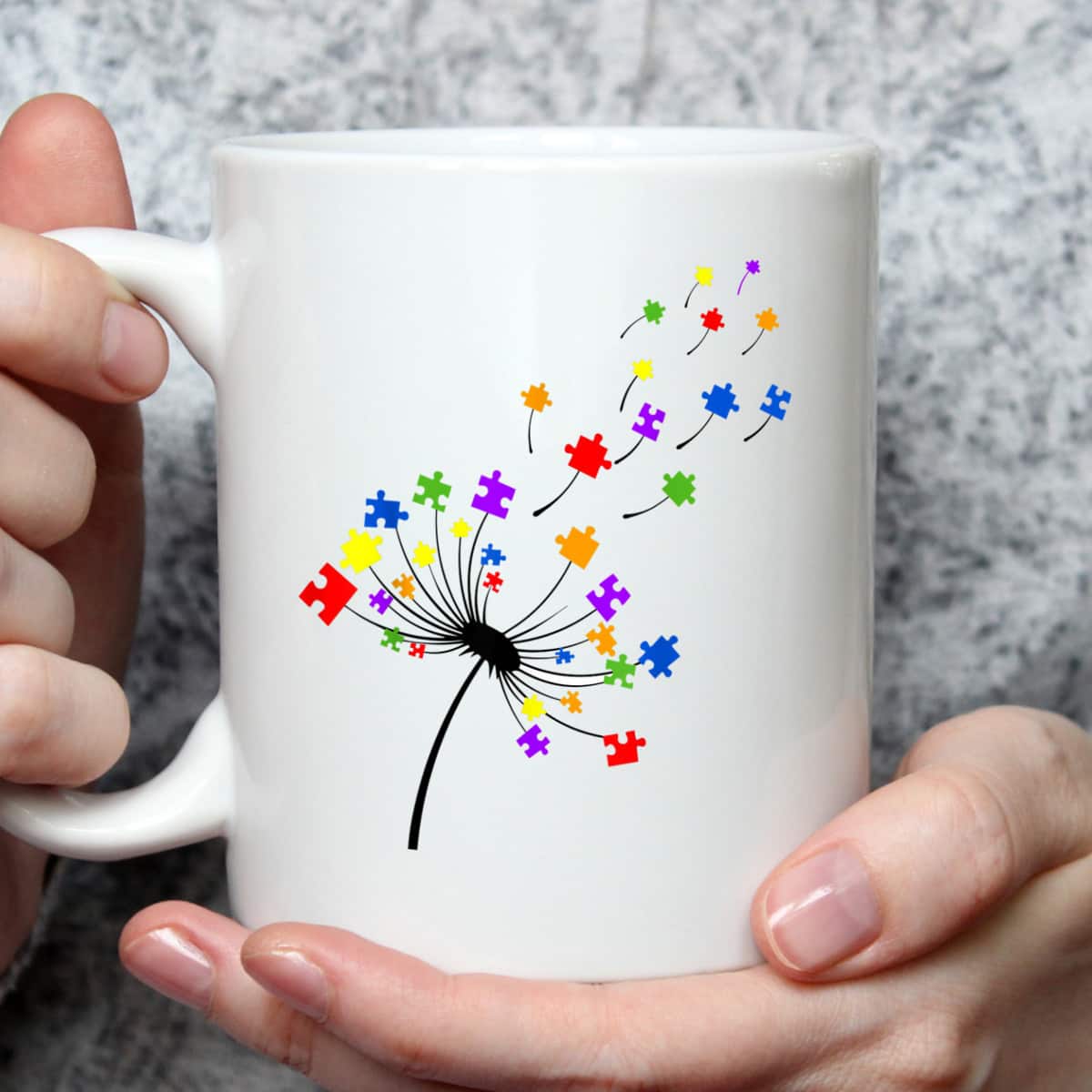 Dandelion Puzzle Piece Autism Awareness Flower Boys Girls T-Shirt Dandelion Puzzle Piece Autism Awareness Flower Boys Girls T-Shirt