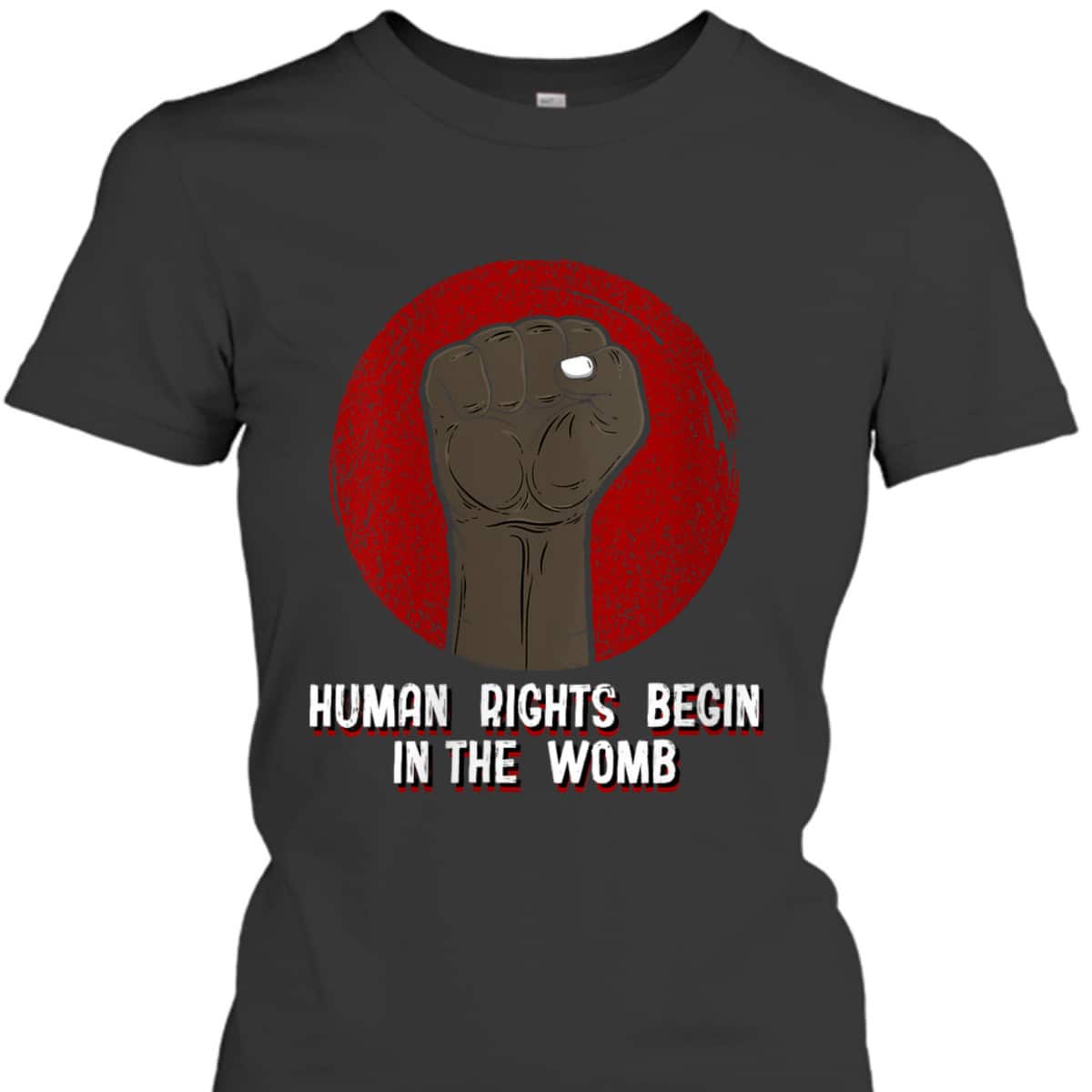 Womens Human Rights Begin In The Womb Freedom Sayings Equal Rights T-Shirt Womens Human Rights Begin In The Womb Freedom Sayings Equal Rights T-Shirt