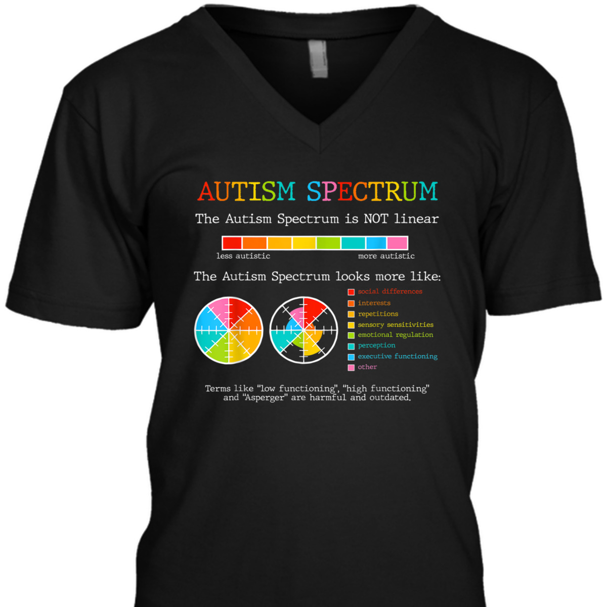Autism Spectrum ADHD ASD Neurodiversity Teacher Support T-Shirt