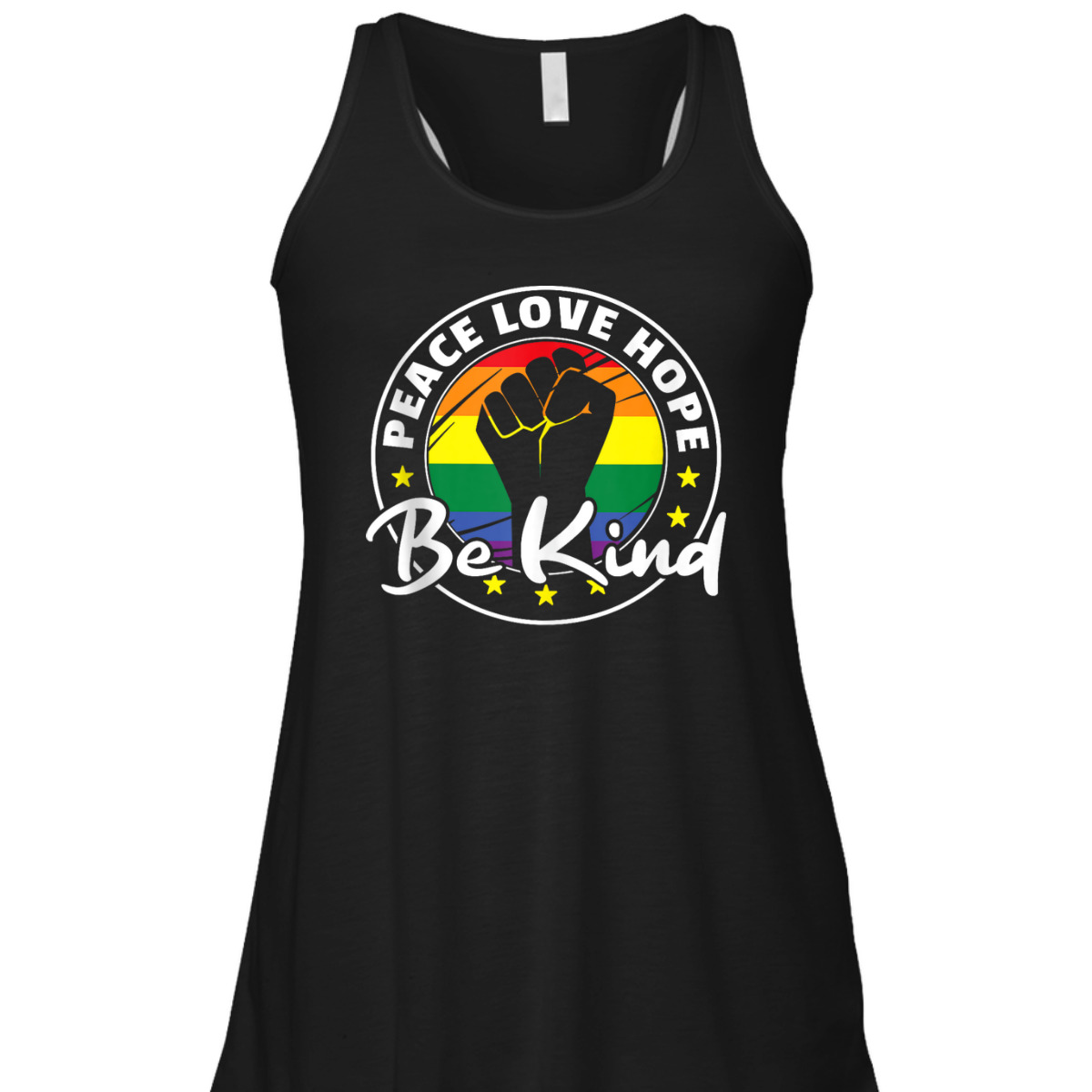 Rainbow Flag Pride Lgbtq Peace Love Hope Be Kind Pride T-Shirt