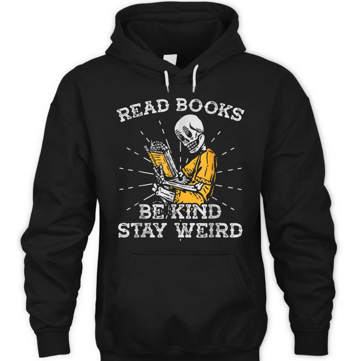 Read Books Be Kind Stay Weird Skeleton Reading Book T-Shirt Read Books Be Kind Stay Weird Skeleton Reading Book T-Shirt