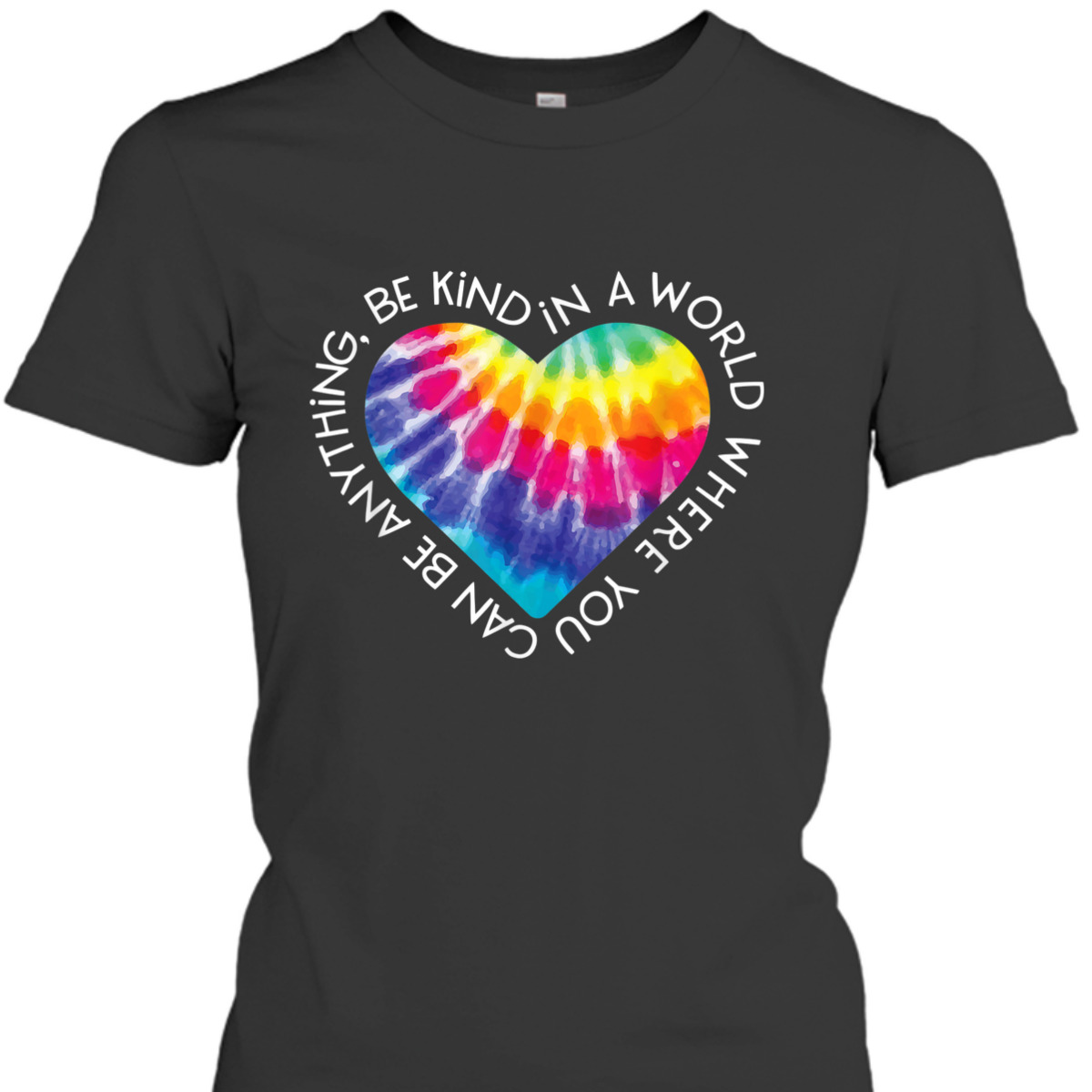Be Kind Groovy Tie Dye Hippie Peace Gift Anti Bullying T-Shirt