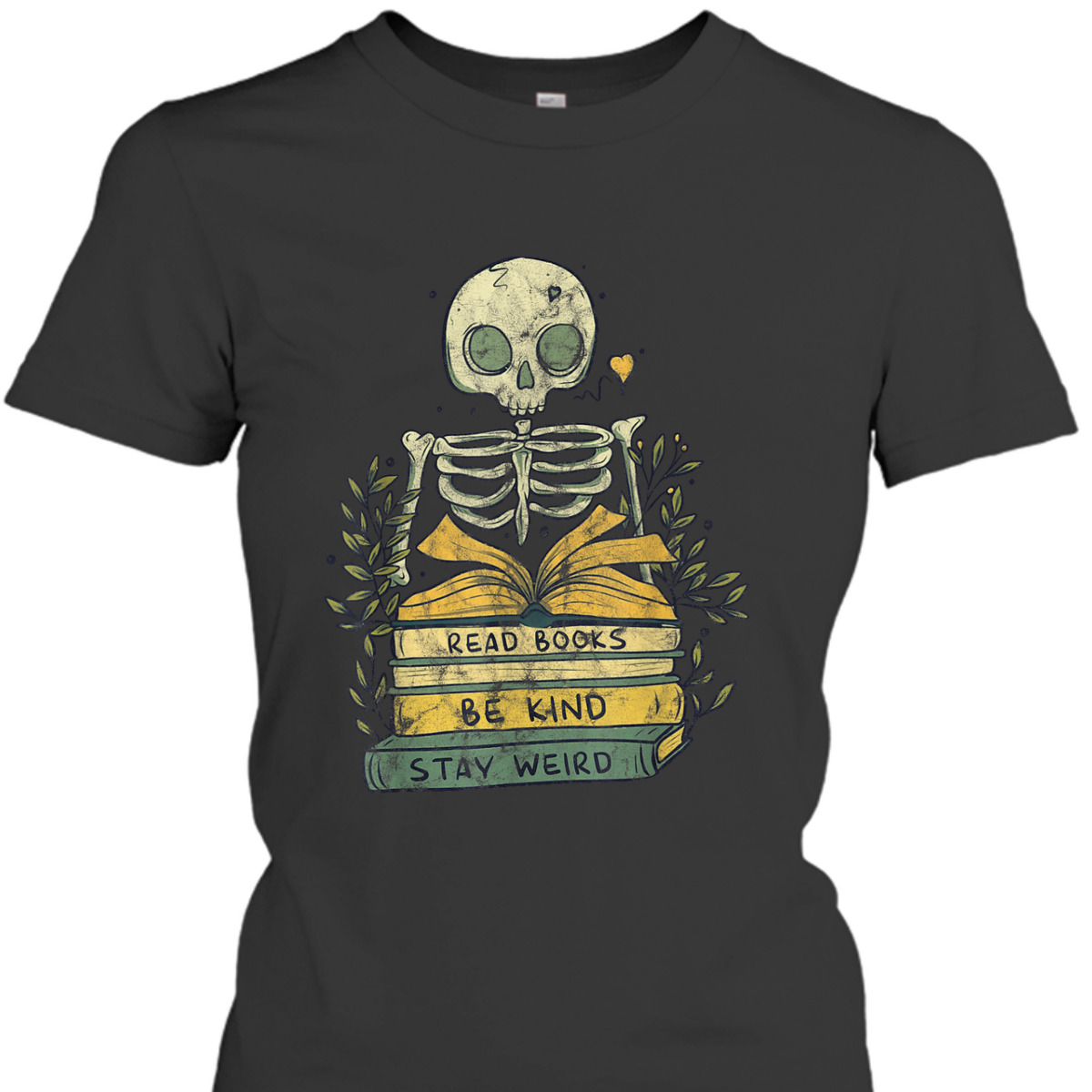 Read Book Be Kind Stay Weird Skeleton Book Worm T-Shirt Read Book Be Kind Stay Weird Skeleton Book Worm T-Shirt