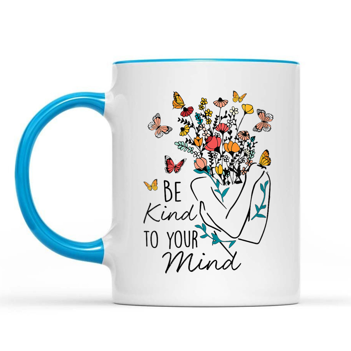 Womens Women Be Kind To Your Mind Flower Mental Health Awareness T-Shirt Womens Women Be Kind To Your Mind Flower Mental Health Awareness T-Shirt