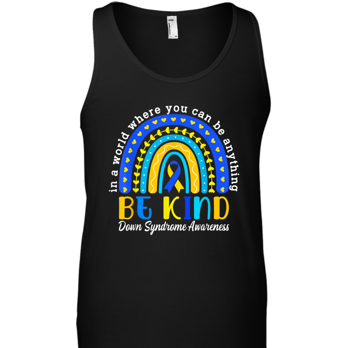Down Syndrome Blue Yellow Rainbow Down Syndrome Awareness T-Shirt Down Syndrome Blue Yellow Rainbow Down Syndrome Awareness T-Shirt