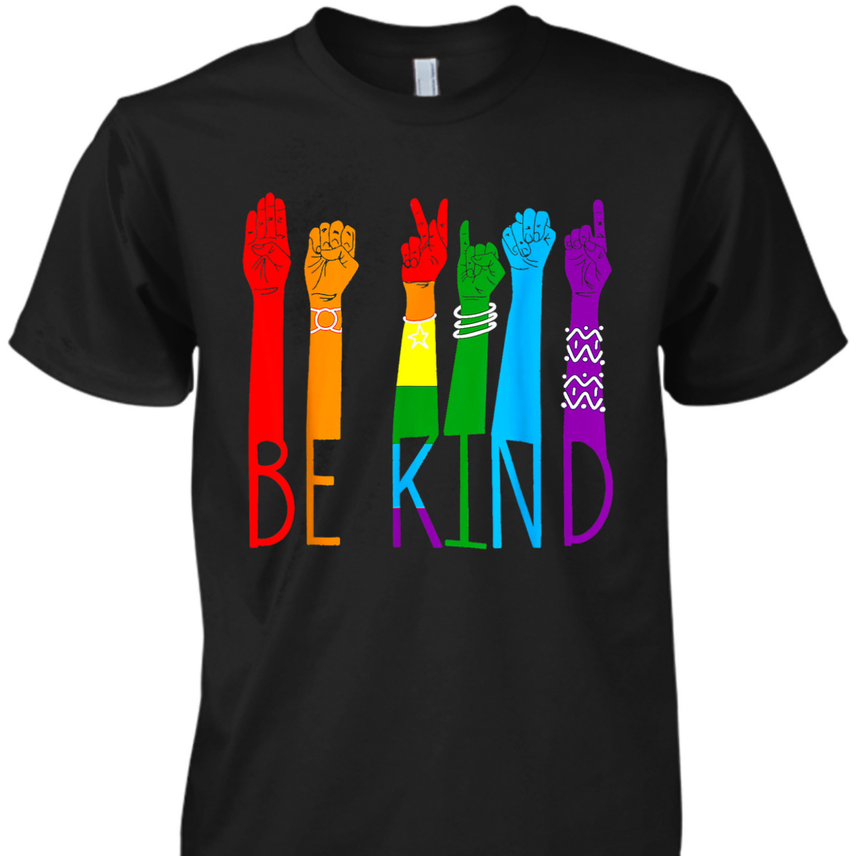 Be Kind Sign Language Hand LGBT Pride Month Gay Les ASL T-Shirt Be Kind Sign Language Hand LGBT Pride Month Gay Les ASL T-Shirt