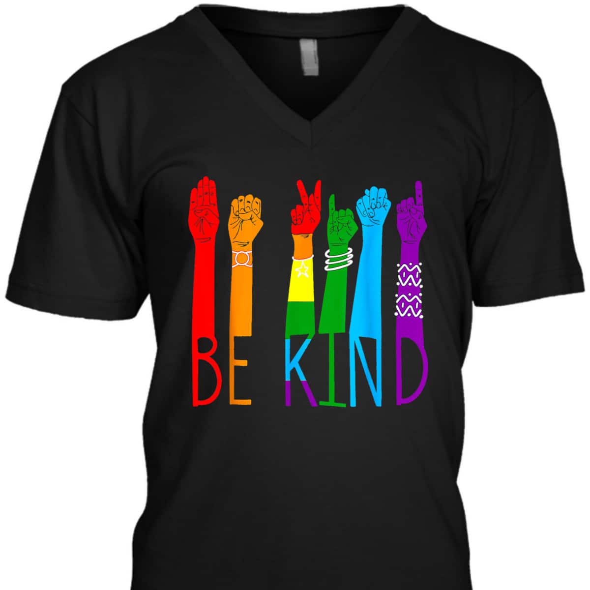 Be Kind Sign Language Hand LGBT Pride Month Gay Les ASL T-Shirt Be Kind Sign Language Hand LGBT Pride Month Gay Les ASL T-Shirt