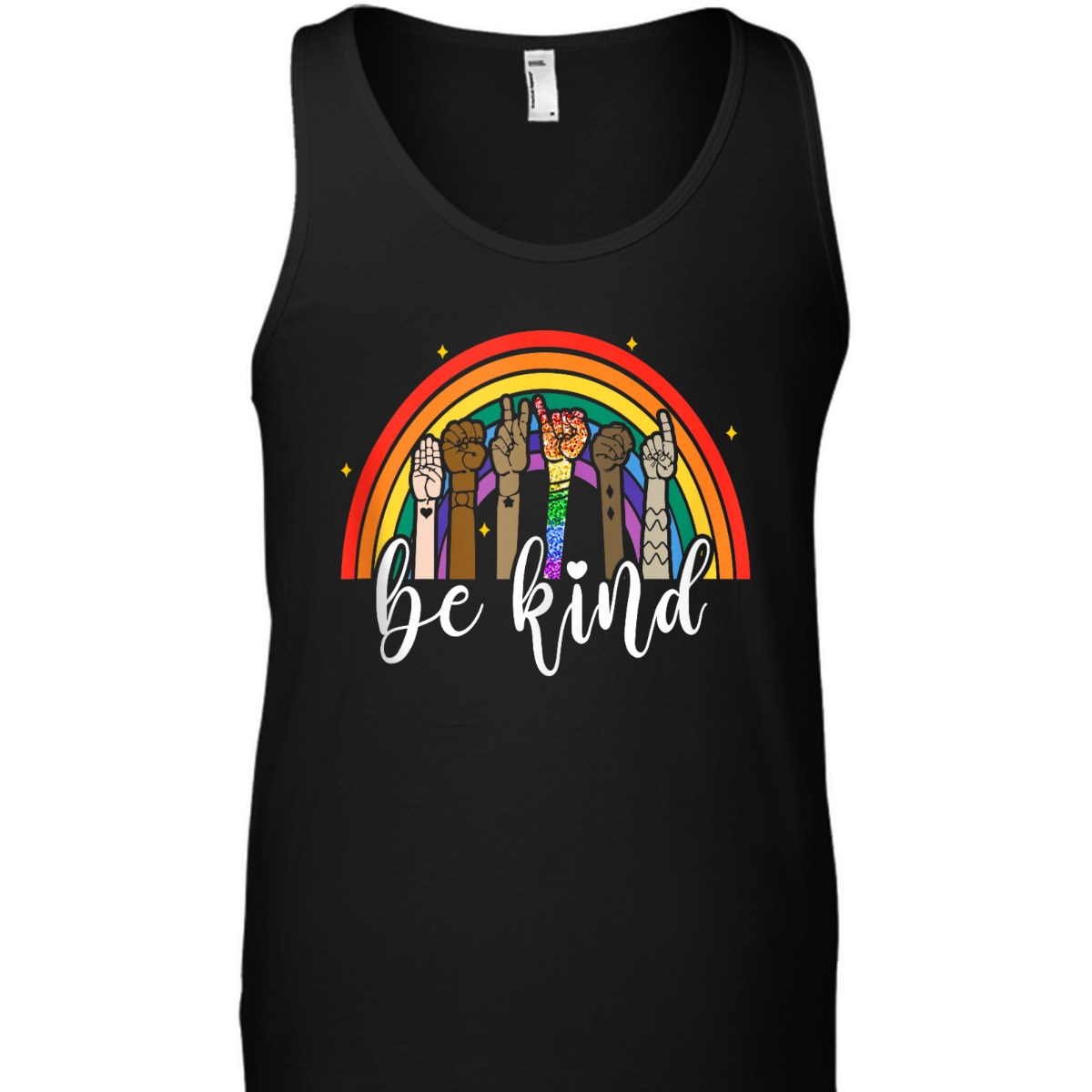 Be Kind Rainbow Sign Language Hand LGBT Gay Les Pride ASL T-Shirt Be Kind Rainbow Sign Language Hand LGBT Gay Les Pride ASL T-Shirt