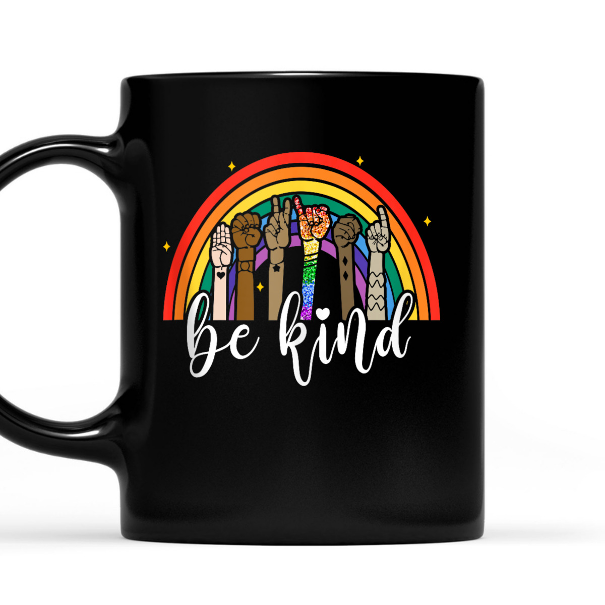 Be Kind Rainbow Sign Language Hand LGBT Gay Les Pride ASL T-Shirt Be Kind Rainbow Sign Language Hand LGBT Gay Les Pride ASL T-Shirt