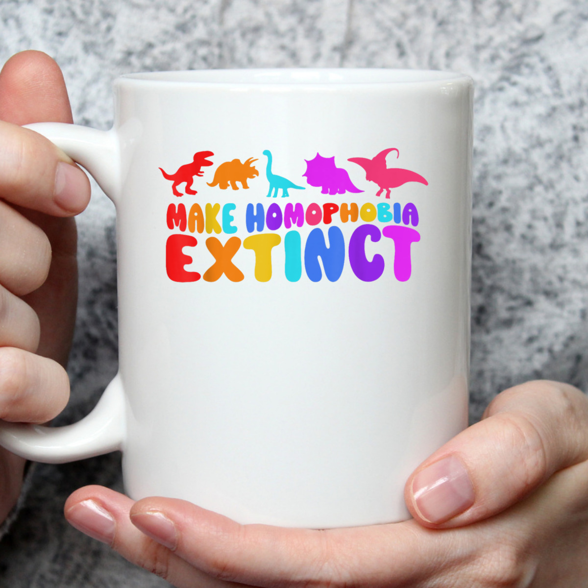 Make Homophobia Extinct LGBT Pride Equality Rainbow Dinosaur T-Shirt Make Homophobia Extinct LGBT Pride Equality Rainbow Dinosaur T-Shirt