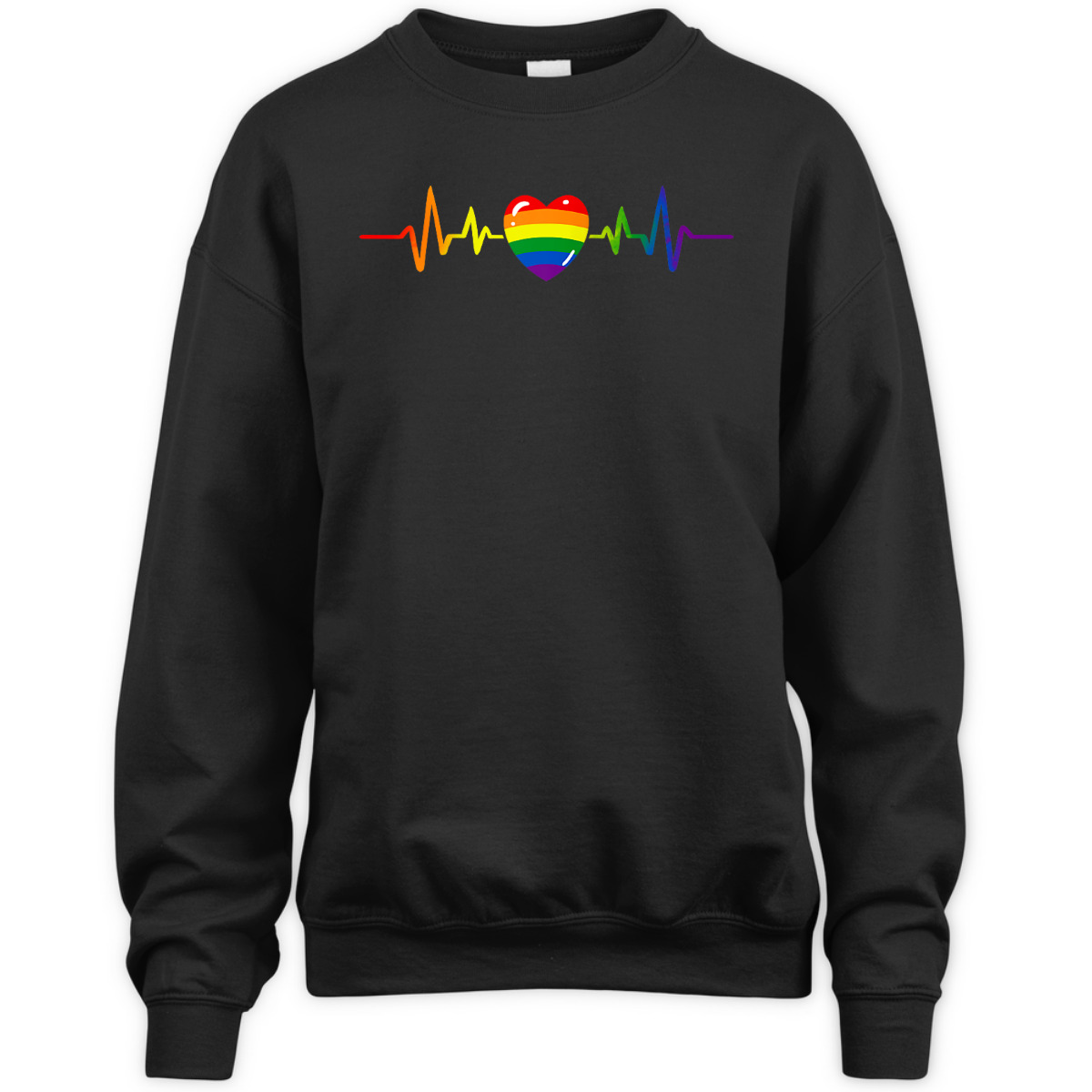 Gay Pride Rainbow Heartbeat LGBTQ Month Gender Equality T-Shirt Gay Pride Rainbow Heartbeat LGBTQ Month Gender Equality T-Shirt