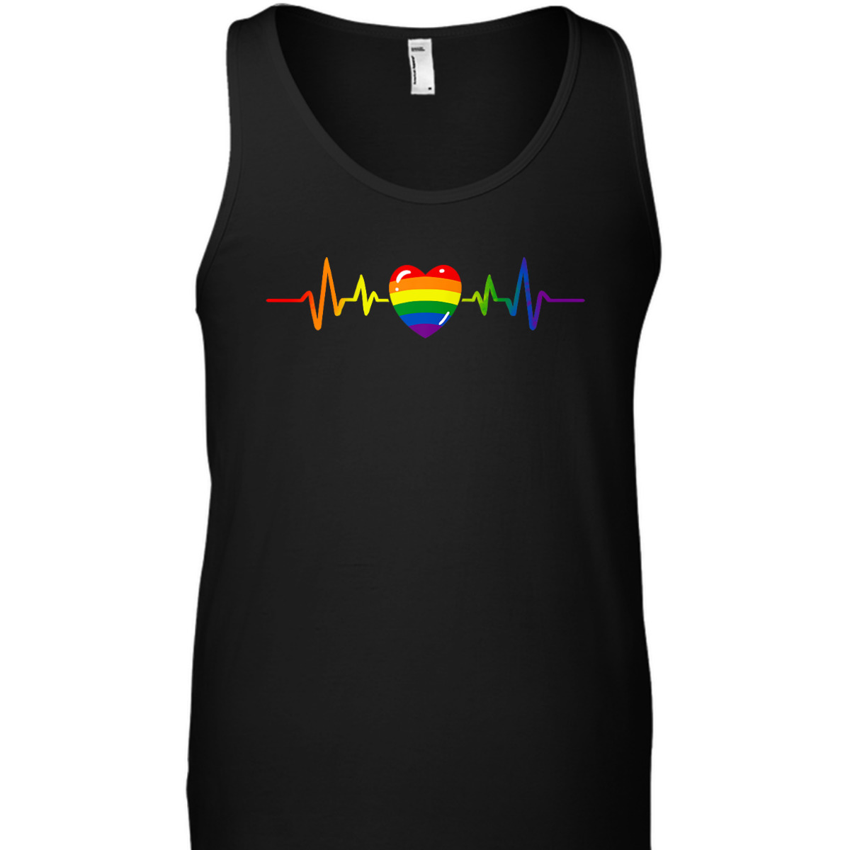 Gay Pride Rainbow Heartbeat LGBTQ Month Gender Equality T-Shirt Gay Pride Rainbow Heartbeat LGBTQ Month Gender Equality T-Shirt