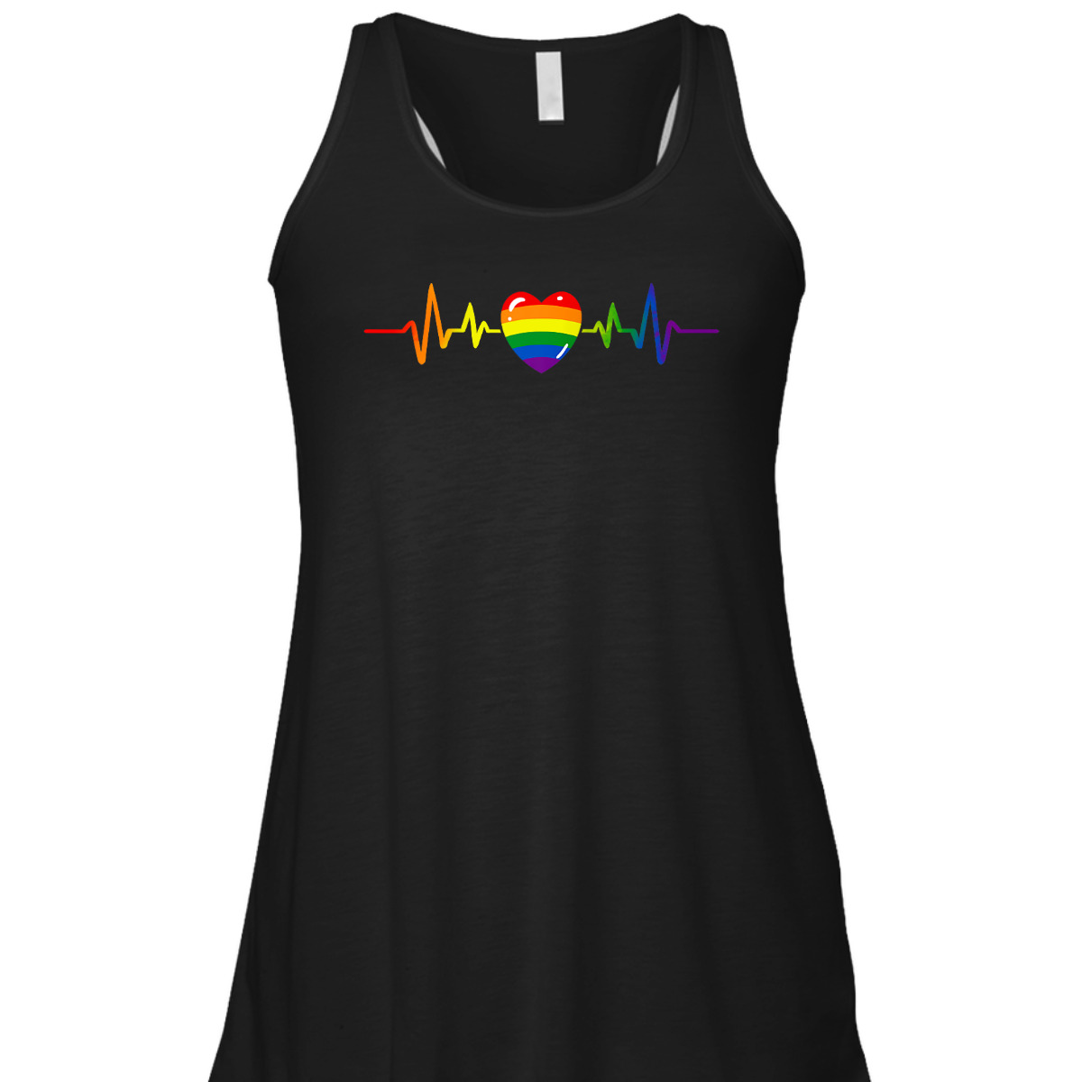 Gay Pride Rainbow Heartbeat LGBTQ Month Gender Equality T-Shirt Gay Pride Rainbow Heartbeat LGBTQ Month Gender Equality T-Shirt