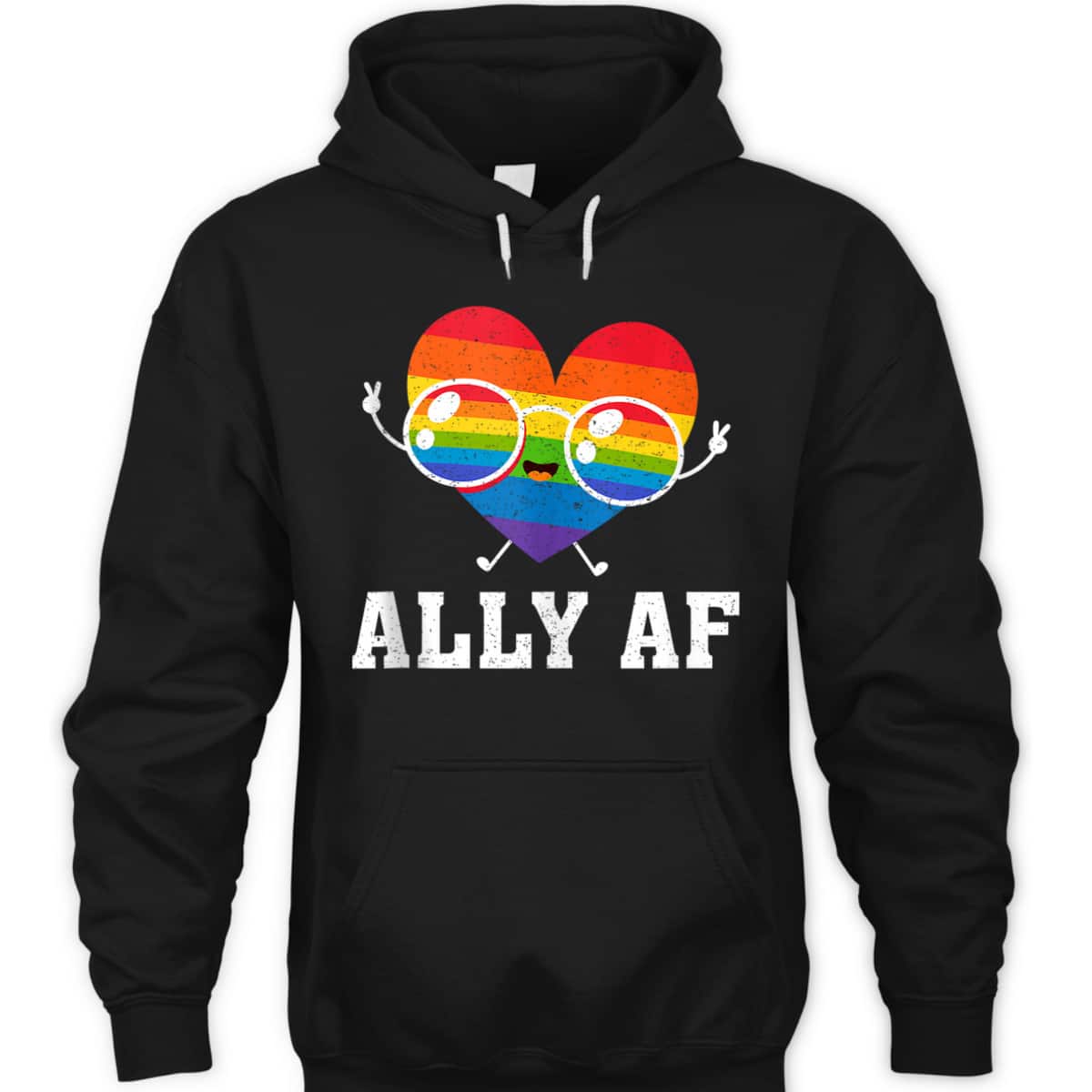 Ally AF Heart Rainbow Lesbian Love Equality Gay Pride Month T-Shirt Ally AF Heart Rainbow Lesbian Love Equality Gay Pride Month T-Shirt