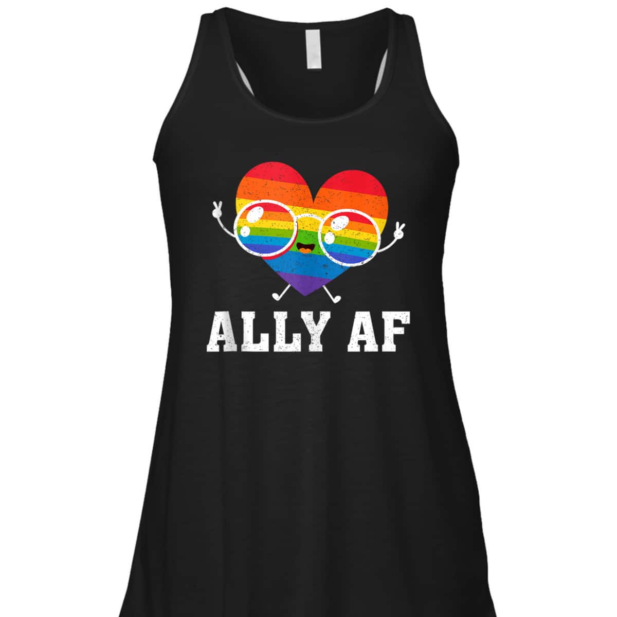 Ally AF Heart Rainbow Lesbian Love Equality Gay Pride Month T-Shirt Ally AF Heart Rainbow Lesbian Love Equality Gay Pride Month T-Shirt