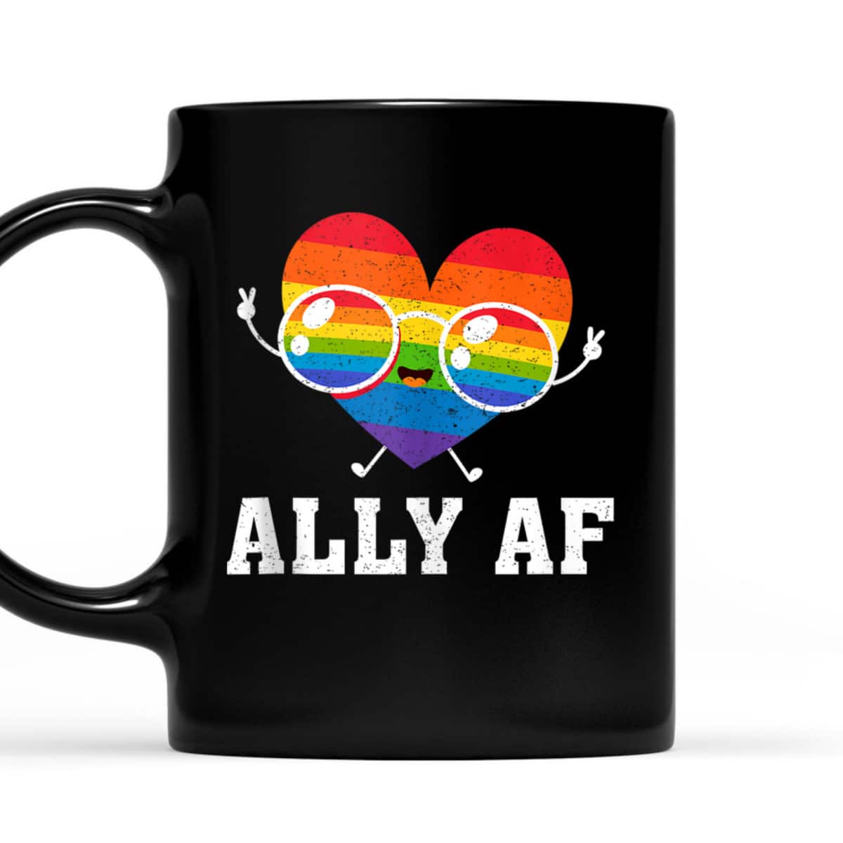 Ally AF Heart Rainbow Lesbian Love Equality Gay Pride Month T-Shirt Ally AF Heart Rainbow Lesbian Love Equality Gay Pride Month T-Shirt