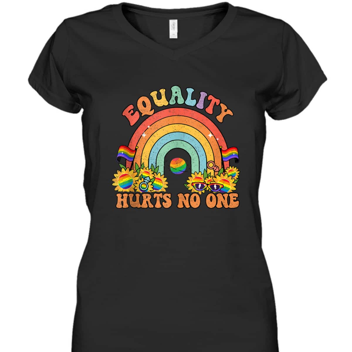 Equality Hurts No One Rainbow LGBT Gay Pride Human Rights T-Shirt Equality Hurts No One Rainbow LGBT Gay Pride Human Rights T-Shirt