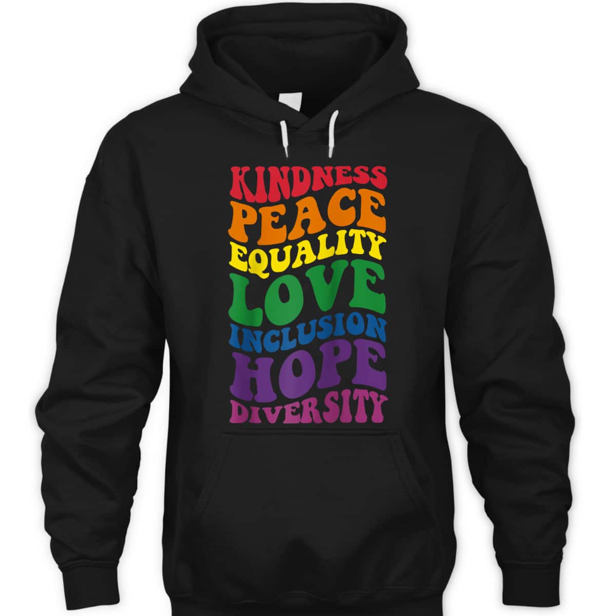 Groovy Kindness Peace Equality Rainbow Flag LGBTQ Ally Pride T-Shirt Groovy Kindness Peace Equality Rainbow Flag LGBTQ Ally Pride T-Shirt