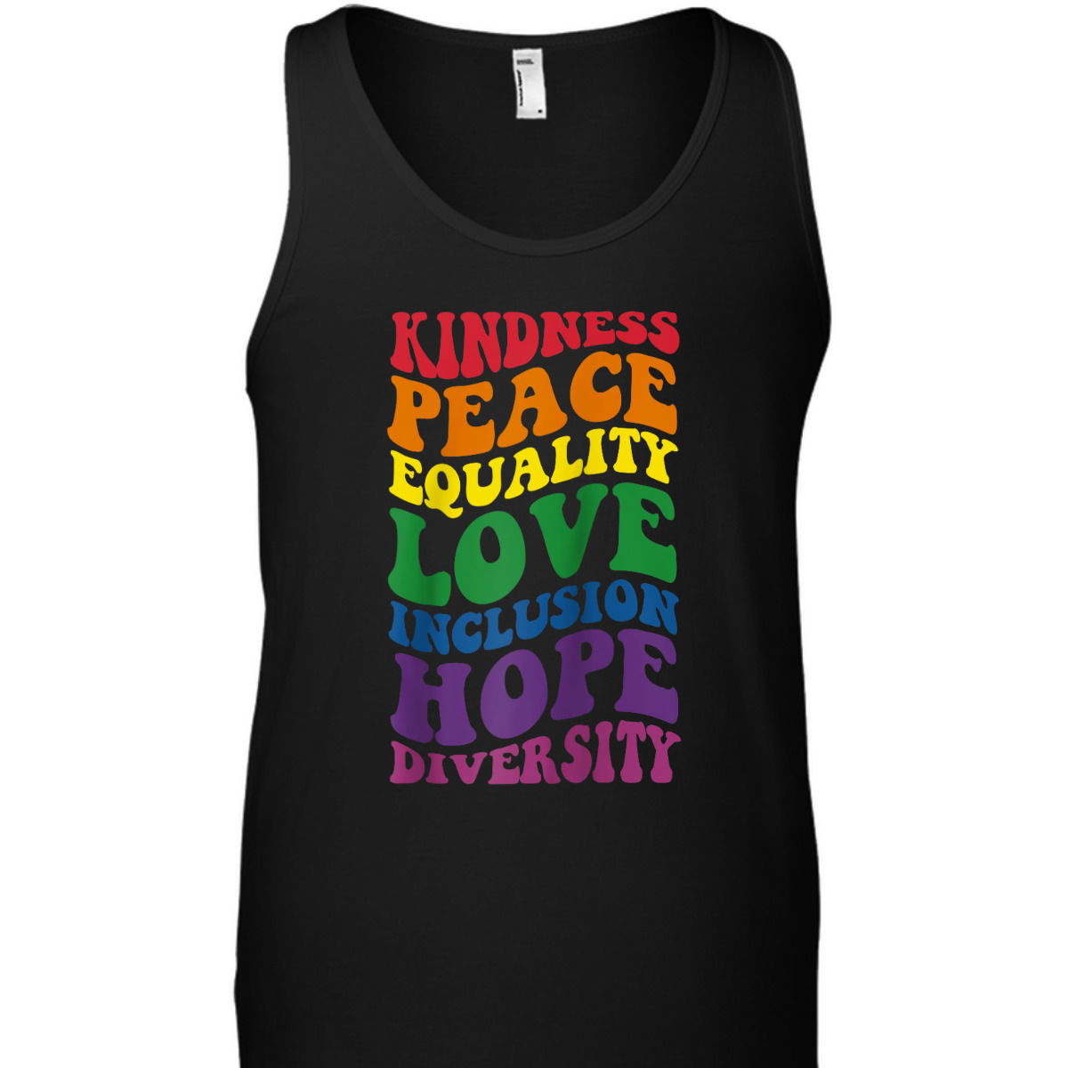 Groovy Kindness Peace Equality Rainbow Flag LGBTQ Ally Pride T-Shirt Groovy Kindness Peace Equality Rainbow Flag LGBTQ Ally Pride T-Shirt