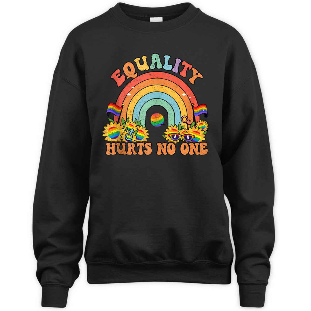 Equality Hurts No One Rainbow LGBT Gay Pride Human Rights T-Shirt Equality Hurts No One Rainbow LGBT Gay Pride Human Rights T-Shirt
