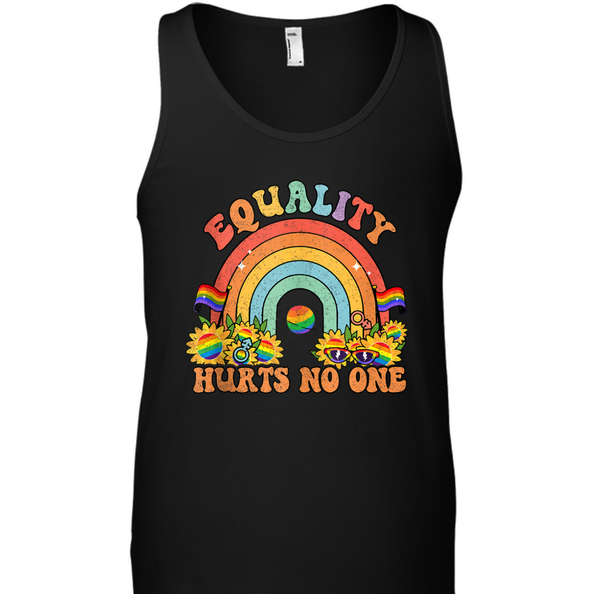Equality Hurts No One Rainbow LGBT Gay Pride Human Rights T-Shirt Equality Hurts No One Rainbow LGBT Gay Pride Human Rights T-Shirt