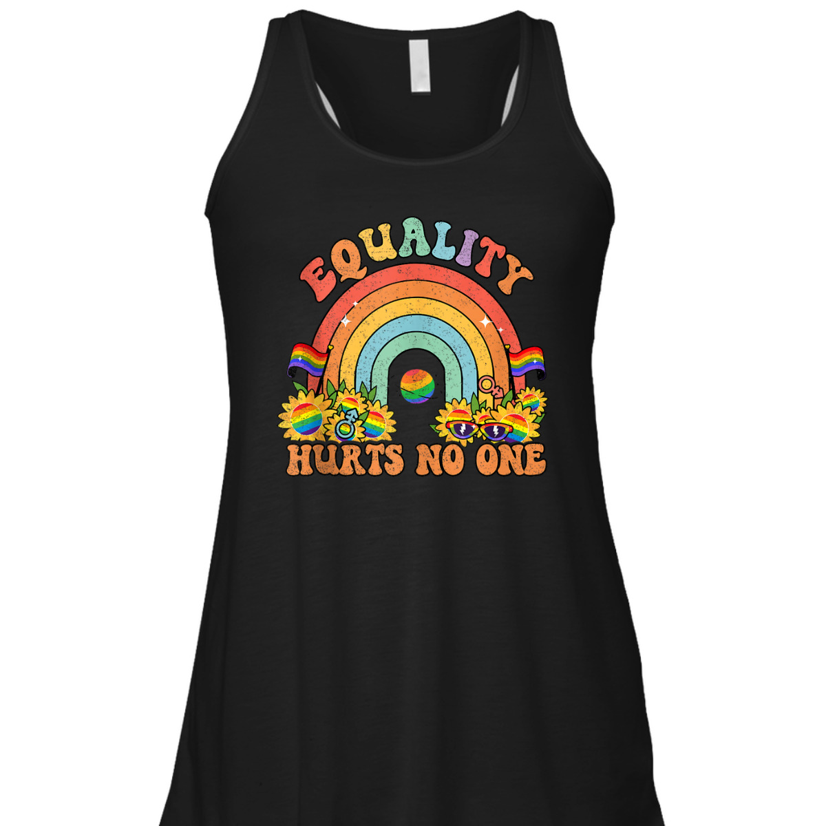 Equality Hurts No One Rainbow LGBT Gay Pride Human Rights T-Shirt Equality Hurts No One Rainbow LGBT Gay Pride Human Rights T-Shirt