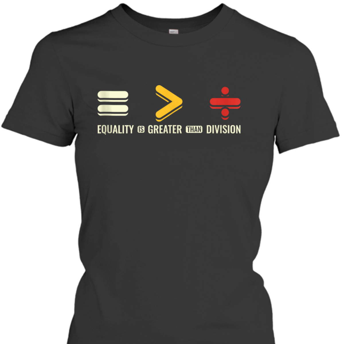 Equality Is Greater Than Division Human Rights Day T-Shirt Equality Is Greater Than Division Human Rights Day T-Shirt