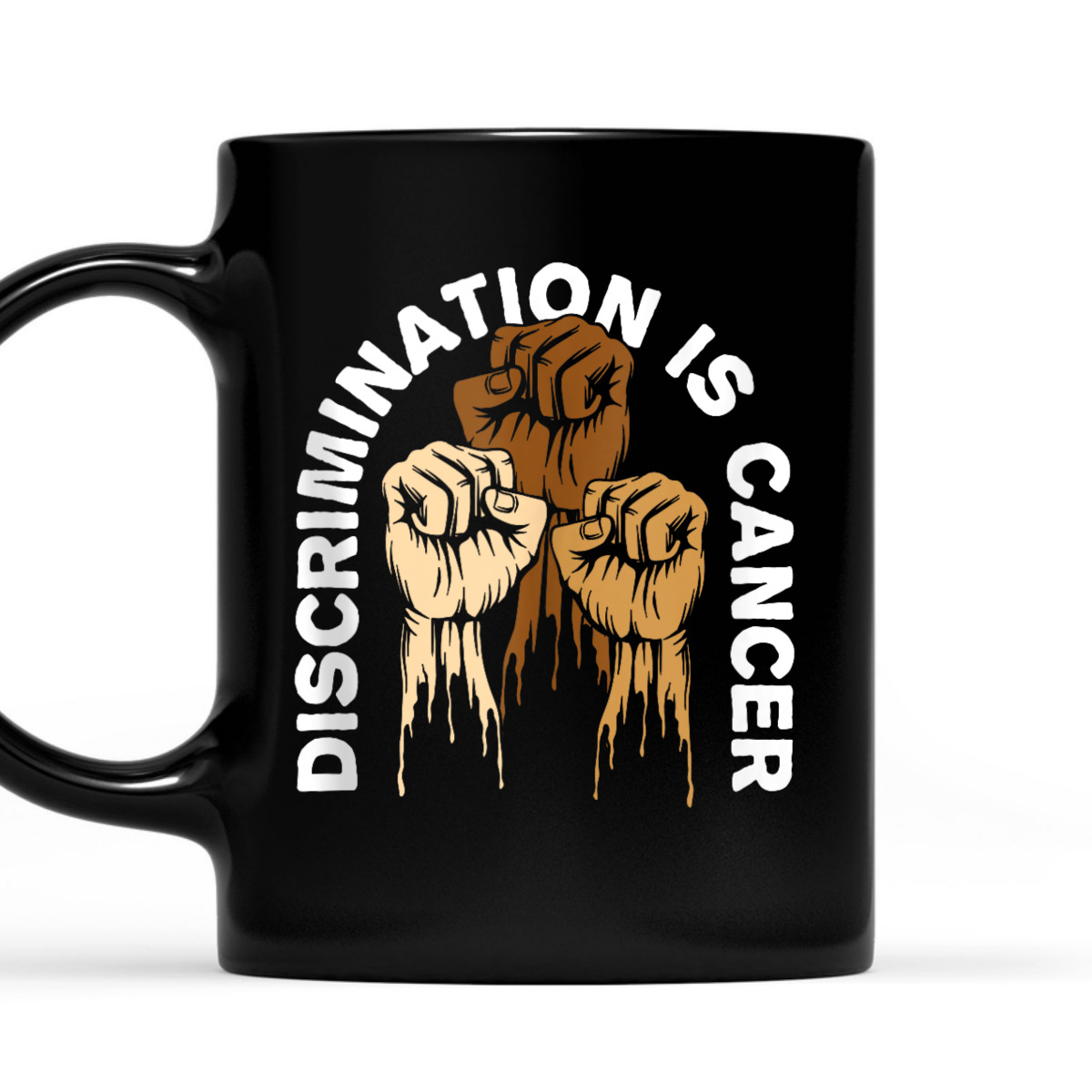 Discrimination Is Cancer Anti Racist Race Equality T-Shirt Discrimination Is Cancer Anti Racist Race Equality T-Shirt