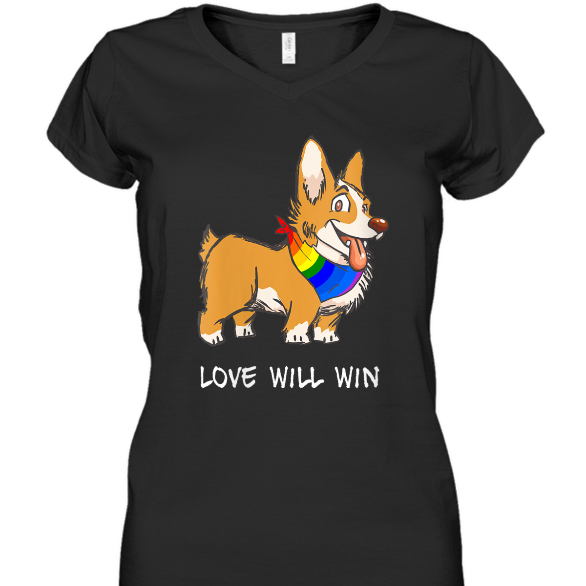 Womens Love Will Win LGBTQ Gay Pride Love Equality Cute Corgi Dog T-Shirt Womens Love Will Win LGBTQ Gay Pride Love Equality Cute Corgi Dog T-Shirt