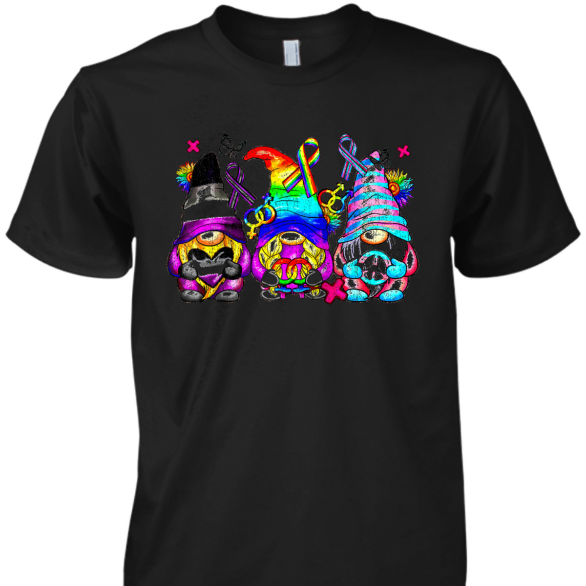 Rainbow Gnomes LGBT Pride Gay Rainbow Pride Gnomes Equality T-Shirt Rainbow Gnomes LGBT Pride Gay Rainbow Pride Gnomes Equality T-Shirt