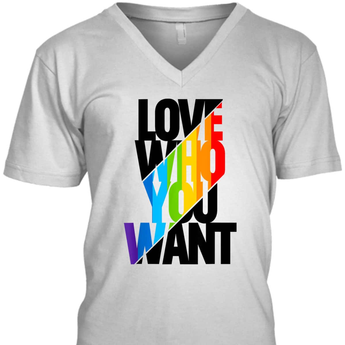 Love Who You Want Rainbow LGBT Pride Equality Love Is Love T-Shirt