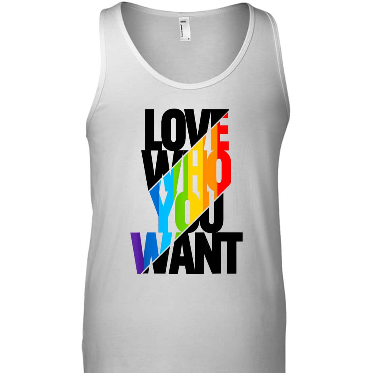 Love Who You Want Rainbow LGBT Pride Equality Love Is Love T-Shirt Love Who You Want Rainbow LGBT Pride Equality Love Is Love T-Shirt