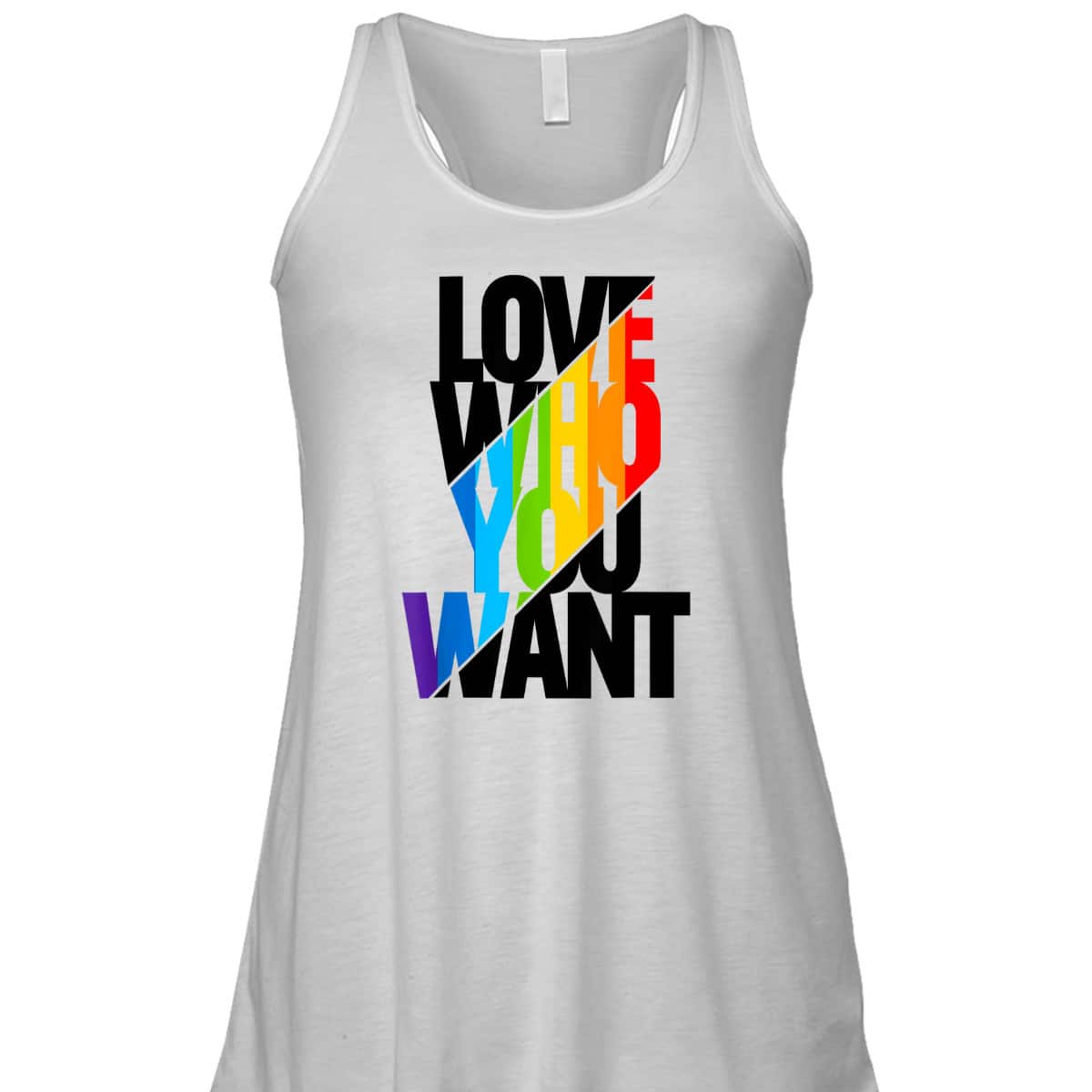 Love Who You Want Rainbow LGBT Pride Equality Love Is Love T-Shirt