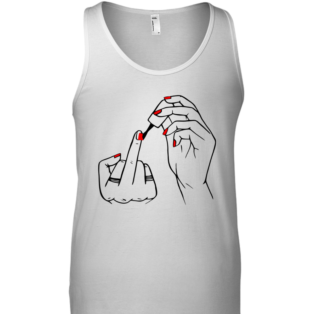 Women Hand Red Nail Polish Equality Equal Rights Feminism T-Shirt