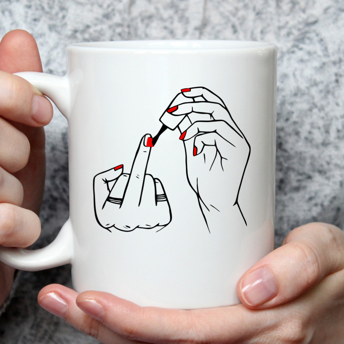 Women Hand Red Nail Polish Equality Equal Rights Feminism T-Shirt Women Hand Red Nail Polish Equality Equal Rights Feminism T-Shirt