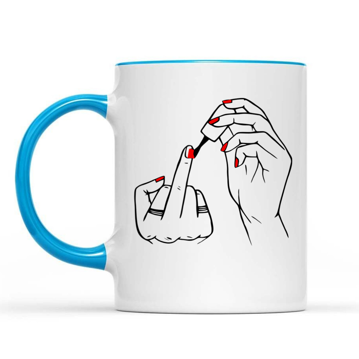 Women Hand Red Nail Polish Equality Equal Rights Feminism T-Shirt