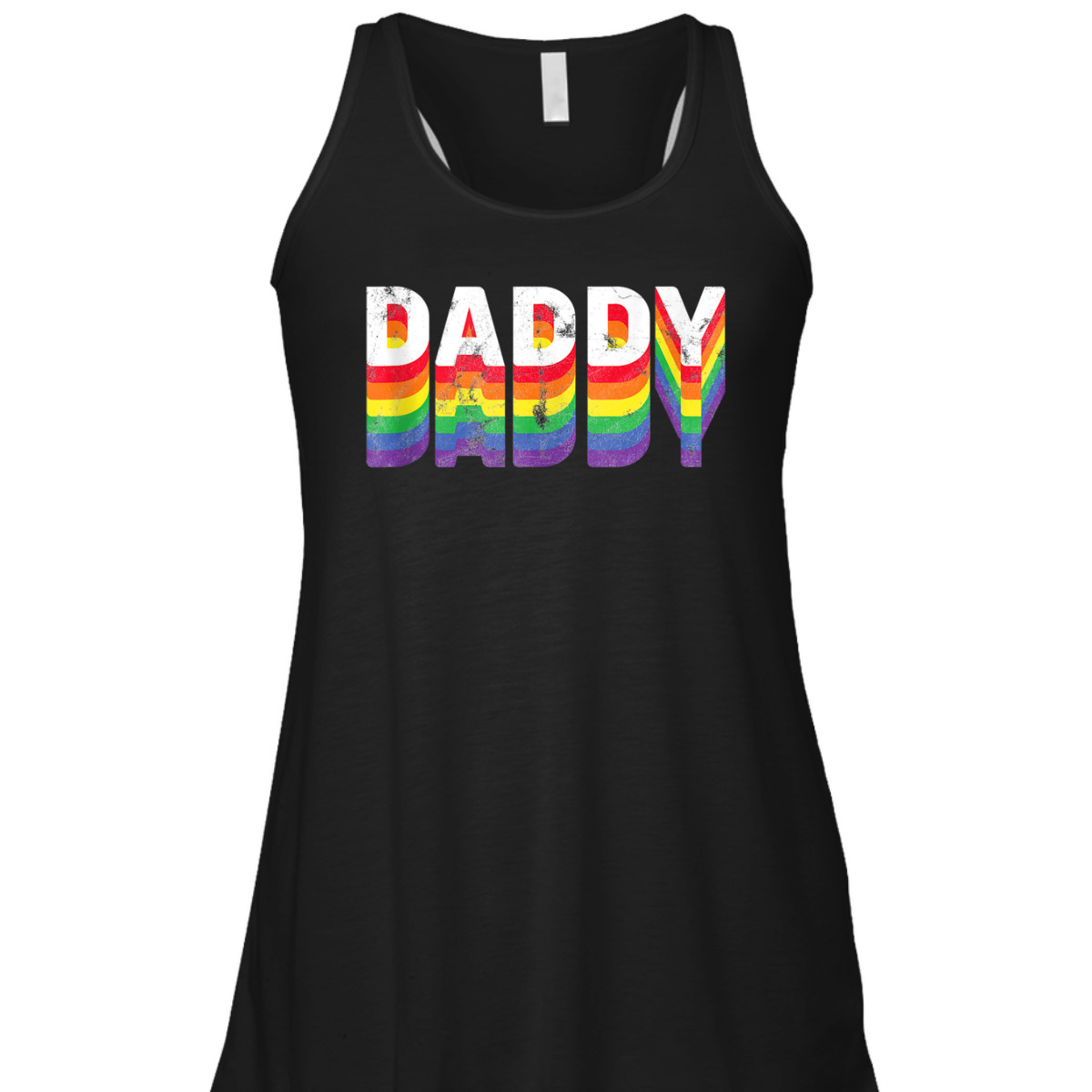 Daddy Gay Pride Retro Dad LGBT Rainbow Parade Equality Men T-Shirt