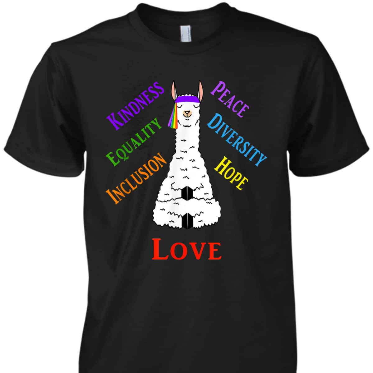Llama Peace Love Inclusion Equality Diversity Human Rights T-Shirt Llama Peace Love Inclusion Equality Diversity Human Rights T-Shirt