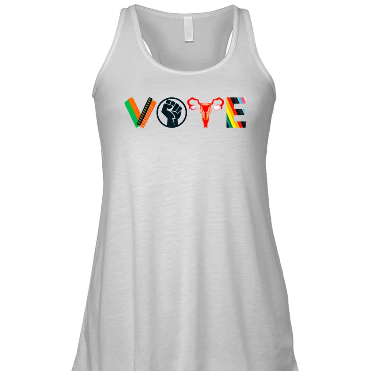 Vote Book Fist Uterus Politics Feminist Empower T-Shirt Vote Book Fist Uterus Politics Feminist Empower T-Shirt