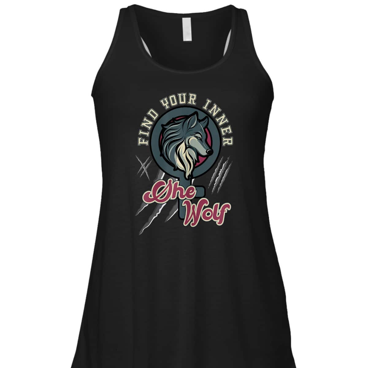 Womens Find Your Inner She Wolf Feminist Strong Female Graphic T-Shirt Womens Find Your Inner She Wolf Feminist Strong Female Graphic T-Shirt